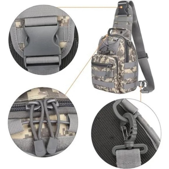 New Outdoor Tactical Bag Backpack, Camo Grey - Picture 6 of 7